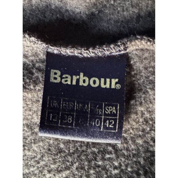 Barbour Women's Sz 8 Brown And  Tan Two Toned Full Zip Fleece Lined Jacket - Picture 5 of 12